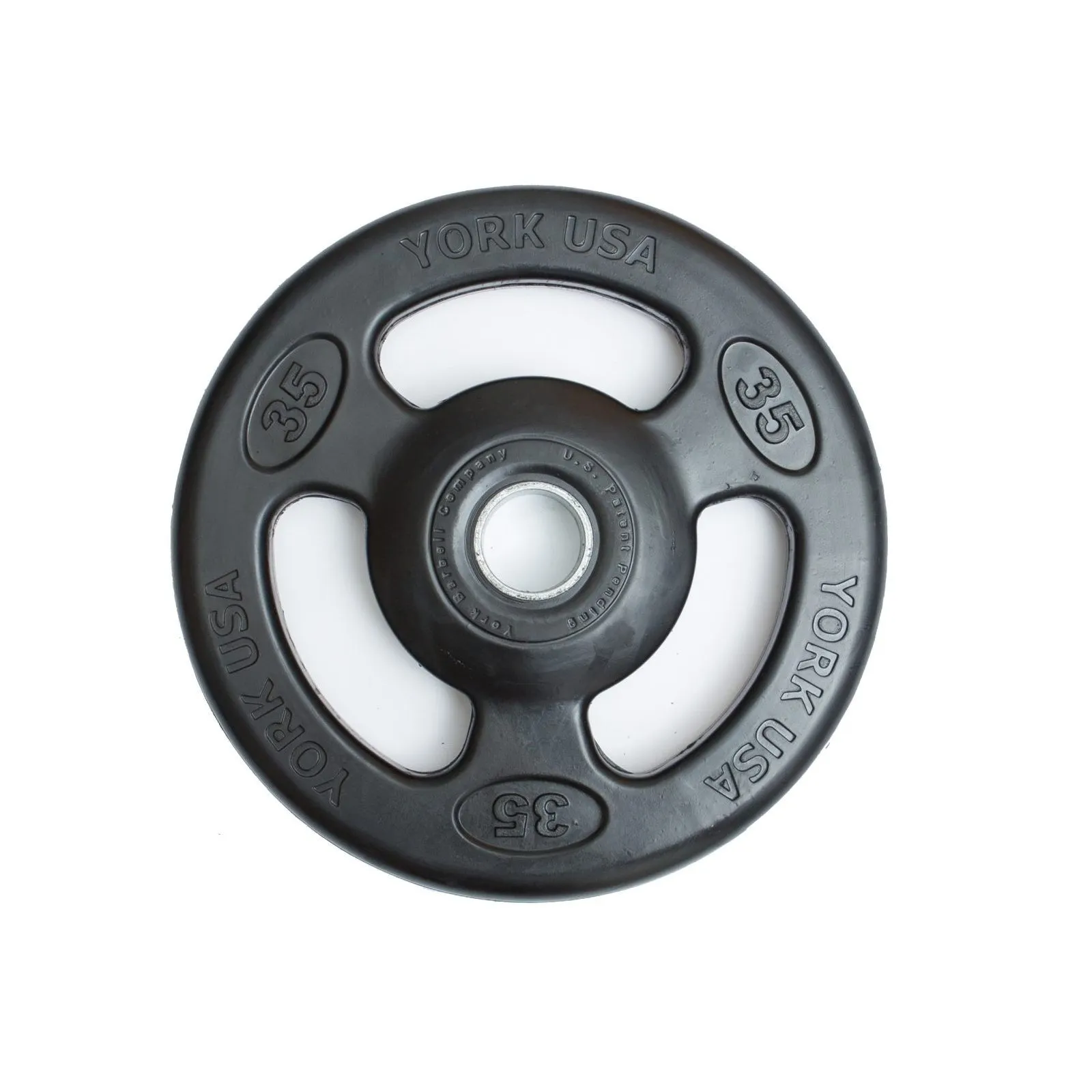 YORK Barbell Iso Grip Rubber Encased Steel Olympic Plates